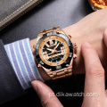 Relógio masculino SMAEL Top de luxo em aço inoxidável